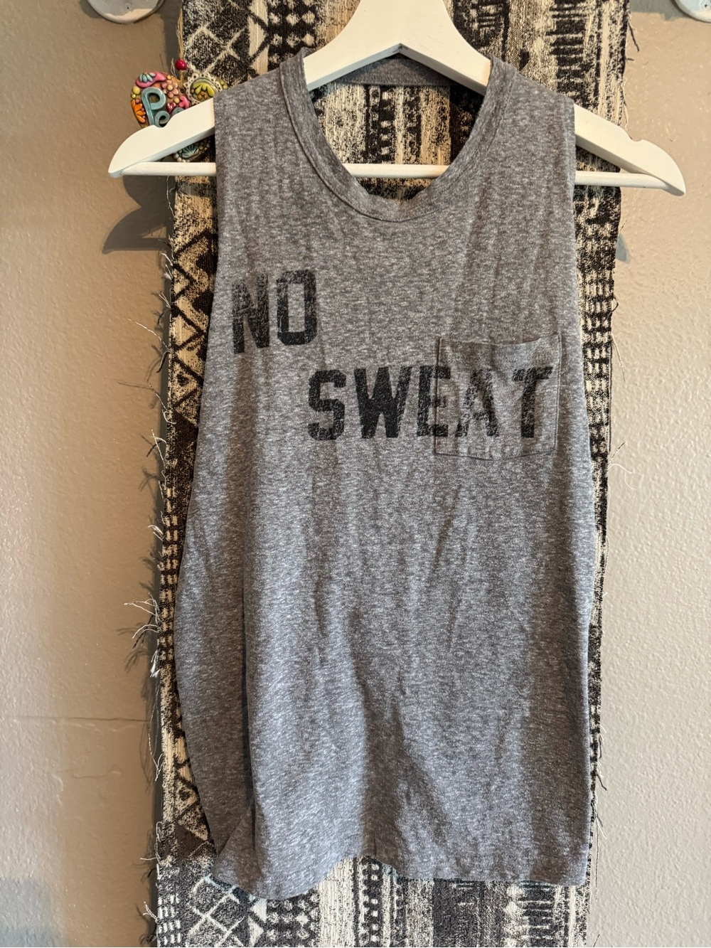 Free People Gray 'No Sweat' Tank Top